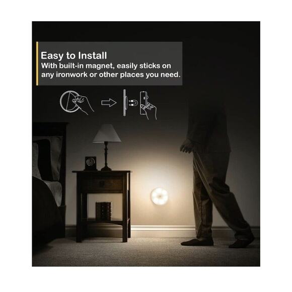 STURLIGHT SMART Night Light & Motion Sensor 3 Modes Rechargeable - Picture 6 of 10